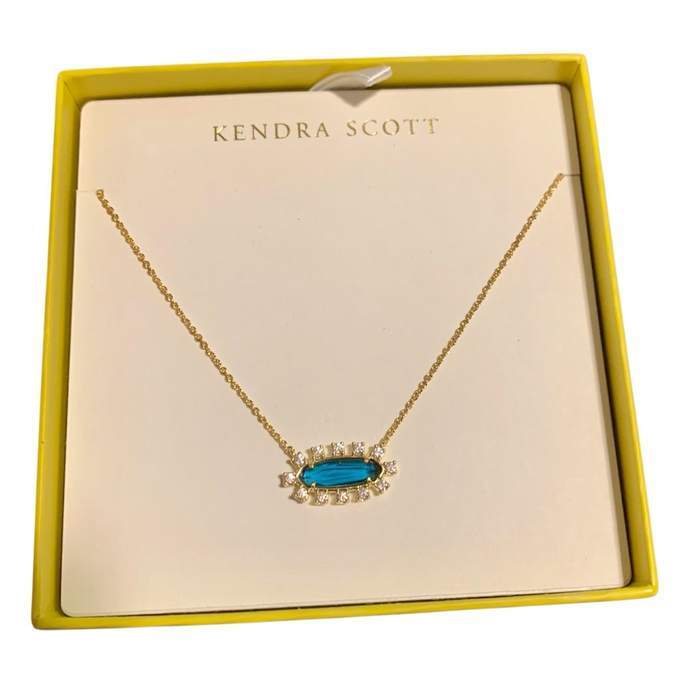 Kendra Scott Eva Framed Pendant Necklace NIB!